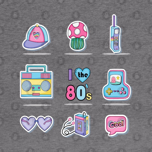 I Love the 80S by RubyCollection